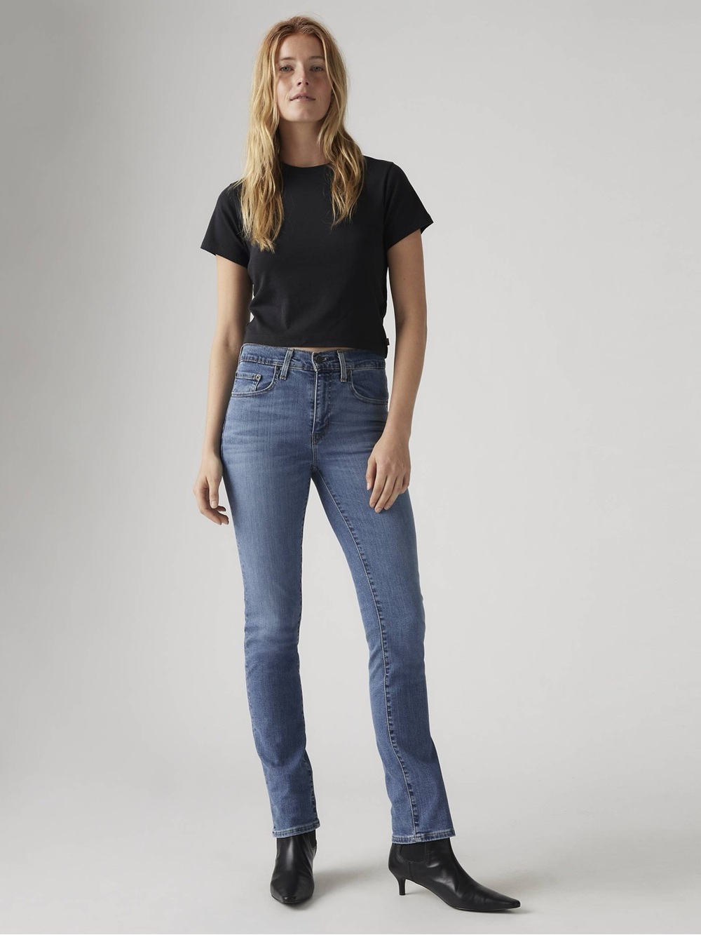 Levi's 724 High Rise Straight Leg Mid-Blue Women’s Denim Jeans 29